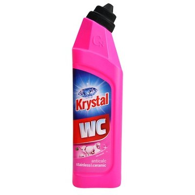 Cormen,  KRYSTAL WC, prostředek čistící, na nerez a keramiku, růžový, 750 ml