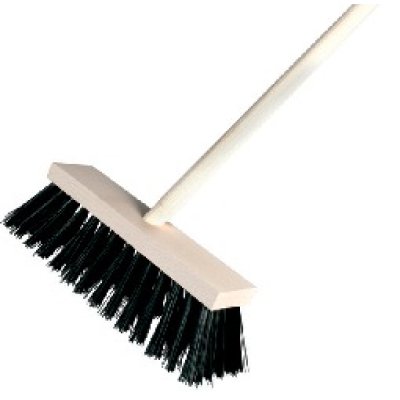 Koště silniční 35 cm, s holí 140CM, černé štětiny