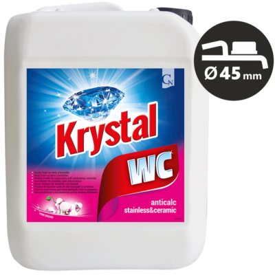 Cormen,  KRYSTAL WC, prostředek čistící, na nerez a keramiku, růžový, 5 L - CNVBCCR050098.png