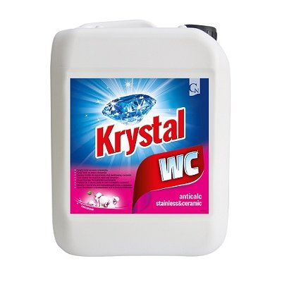 Cormen,  KRYSTAL WC, prostředek čistící, na nerez a keramiku, růžový, 5 L