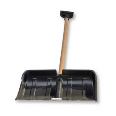 Hrablo na sníh plast 50 cm, dřevěná hůl