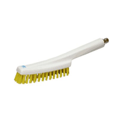 Vikan, kartáč ruční průtočný se spojkou, 350 mm, 121°C, tvrdý, žlutý