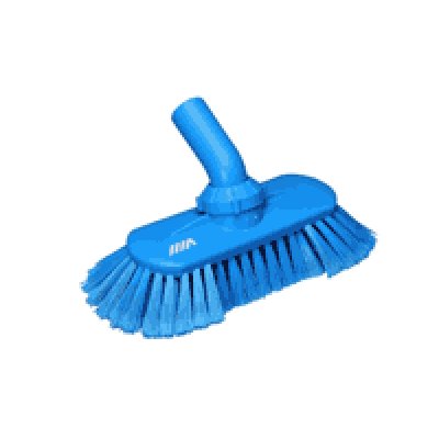 Vikan, kartáč průtočný nastavitelný, 190 mm, 121°C, měkký, modrý