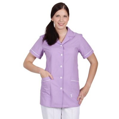 TDX Halena dámská propínací  ALENA, BA, VS168, fialová/bílá výpustka