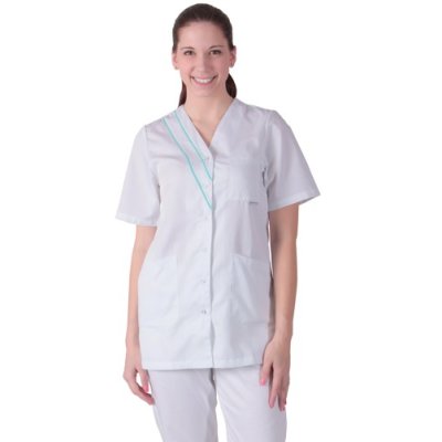 TDX Halena dámská propínací ANNA, BA/PES, VS168, bílá/mentolová - TD221401000W150_01.jpg