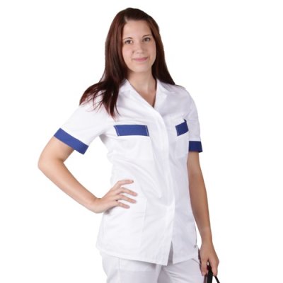 TDX Halena dámská propínací XENIE, BA, VS168, bílá/modrá