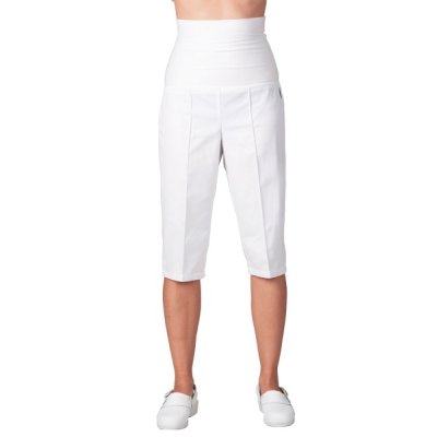 TDX Kalhoty dámské 3/4 LENKA, BA/PES, elastický pas, VS168, bílé VÝPRODEJ - TD2404010000000_02.png