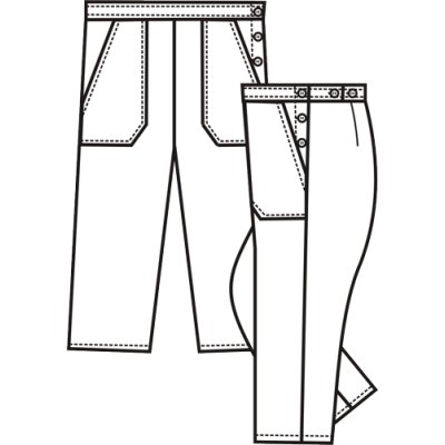 TDX Kalhoty dámské 3/4 VANDA, BA/PES, VS168, bílé - TD2405010000000_02.png