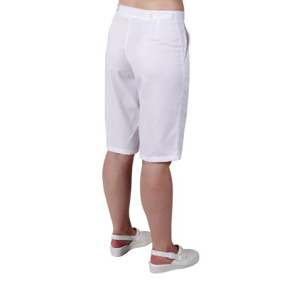 TDX Kalhoty dámské 3/4 VANDA, BA/PES, VS168, bílé - Dámské 3/4 zdravotnické kalhoty VANDA - bílé