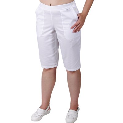 TDX Kalhoty dámské 3/4 VANDA, BA/PES, VS168, bílé - Dámské 3/4 zdravotnické kalhoty VANDA - bílé