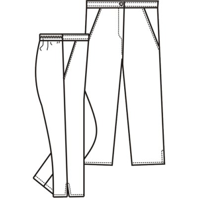 TDX, Dámské kalhoty LUCIE 7/8, VS168, bílé DOPRODEJ poškozené zboží - TD2408010000000_02.png