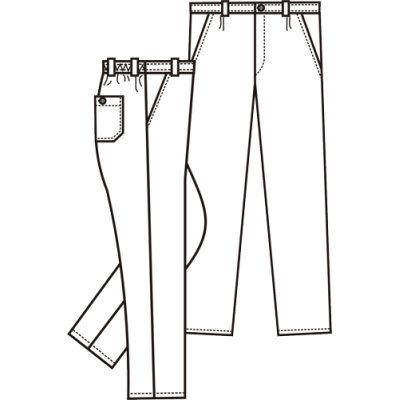 TDX Kalhoty pánské  MARTIN, BA, VS182, bílé