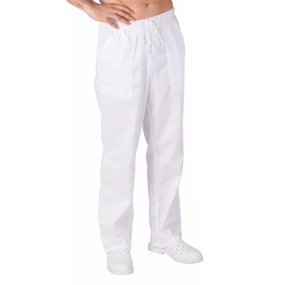 TDX Kalhoty unisex do pasu, BA, VS182/168, bílé - Unisexové pracovní kalhoty, bílé