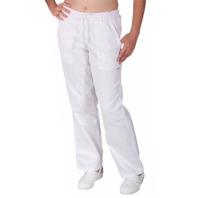 TDX Kalhoty unisex do pasu, BA, VS182/168, bílé - Unisexové pracovní kalhoty, bílé