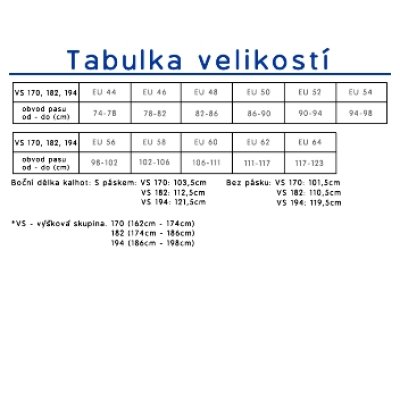 TDX Kalhoty pánské Karel, VS182, černobílé pepito