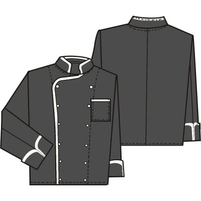 TDX Rondon dvouřadý s barevnou lemovkou, BA, VS180, černý/bílý lem vel.182/50 - TD041582080W900_02.jpg