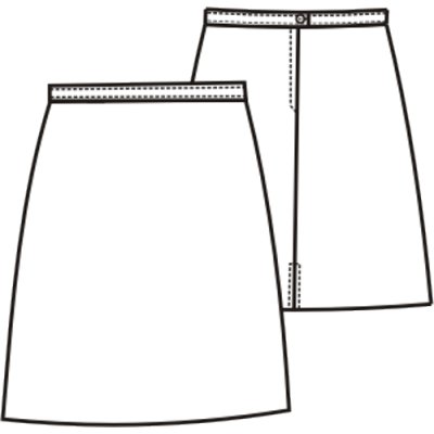 TDX, Dámská sukně číšnická JITKA, VS 168, černá - TD2412010000101_02.png