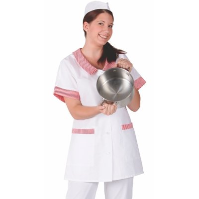 TDX, Halena dámská propínací 3/4, BA, VS170, bílá/červená