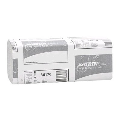 MT, Ručník skládaný Katrin Plus ZZ 2, 2vr., celulóza, 3000 ks, super bílý
