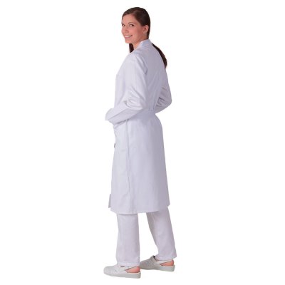 TDX Plášt dámský propínací, BA, dlouhý rukáv, VS170, bílý - Dámský plášť 0030 - bílý