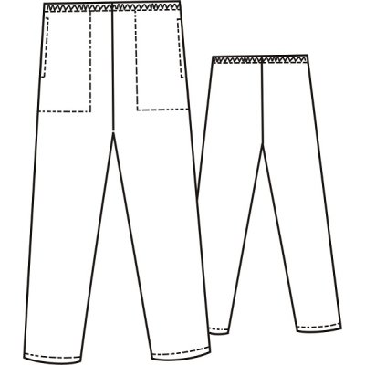 TDX Kalhoty dámské, BA, pas do gumy, VS170, bílé