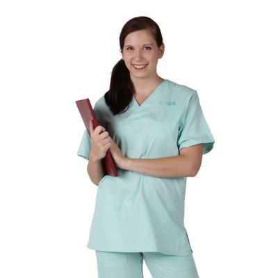 TDX Halena unisex přes hlavu, BA/PES, VS182, světle zelená - Pracovní halena směnná 1262 - zelená