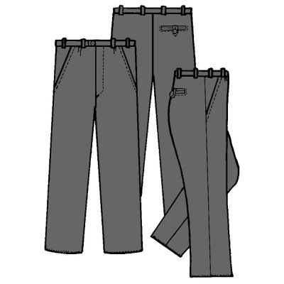 TDX, Pánské číšnické kalhoty EVŽEN - neuk.délka, VS182, černé DOPRODEJ