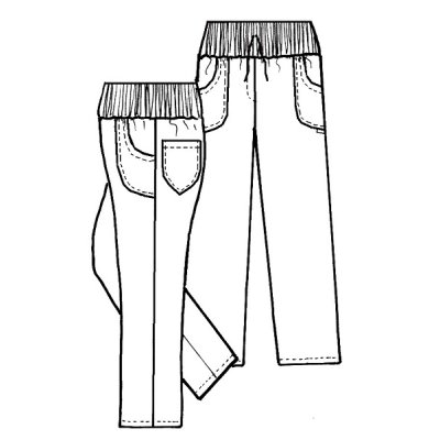 TDX Kalhoty dámské SOFIE, BA, VS168, bílé/bílý úplet