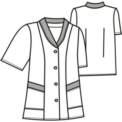 TDX, Dámská halena s šálovým límcem , VS170, čb puntík/bílá DOPORODEJ poslední kusy