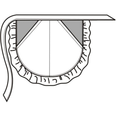 TDX Zástěrka dámská, modrá/bílá