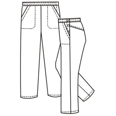 TDX Kalhoty dámské, BA, boční zapínání, VS170, bílé