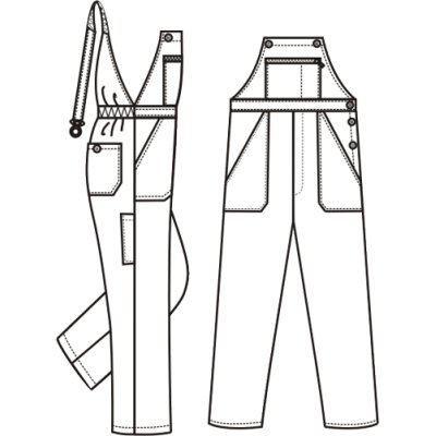 TDX Kalhoty pánské s laclem, BA, VS182, tmavě modré