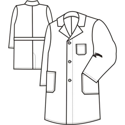 TDX Plášť pánský propínací, VS182, tmavě modrý - TD0050820400202_02.png