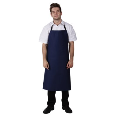 TDX, Pánská zástěra s laclem, VS182, tm.modrá DOPRODEJ poslední kusy - Unisexová zástěra 0059 - tmavě modrá