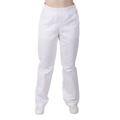 TDX Kalhoty dámské, BA, v pase zápinky, VS170, bílé - Dámské kalhoty 0470 - bílé