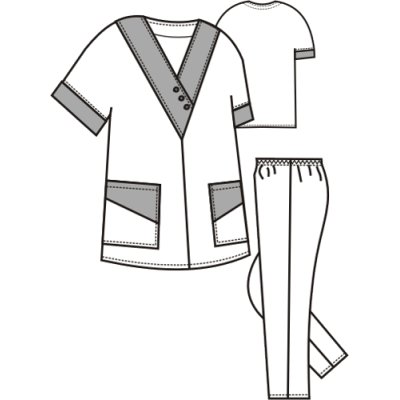 TDX Komplet sesterský, VS170, bílá/tyrkysová