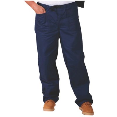 TDX, Pánské montérkové kalhoty do pasu, VS182, bílé AKCE - TD0821820200000_02.png