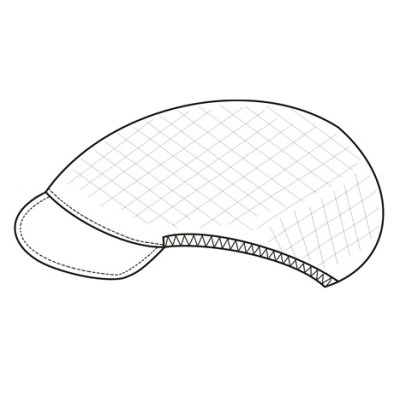 TDX Čepice pro kuchaře s kšiltem, BA, bílá