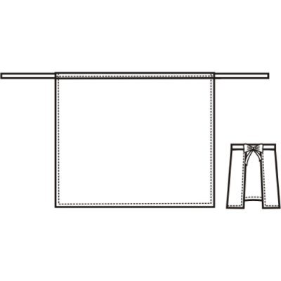 TDX Zástěra pánská obepínací do pasu, VS182, tmavě modrá