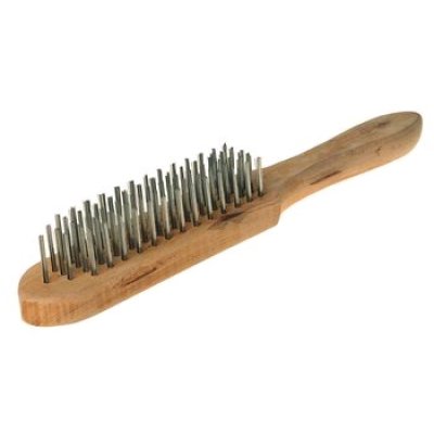 Kartáč 4 řadý ocelový, dřevo 300 mm