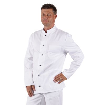 TDX Rondon pánský jednořadý, BA, dlouhý rukáv,VS182, bílý - Pánský kuchařský rondon 0410, bílý
