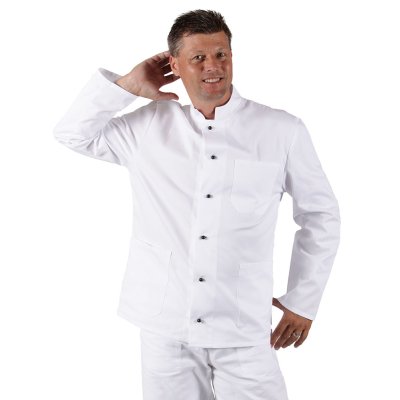 TDX Rondon pánský jednořadý, BA, dlouhý rukáv,VS182, bílý - Pánský kuchařský rondon 0410, bílý