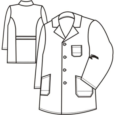 TDX Plášť pánský 3/4, BA, dlouhý rukáv, VS182, tmavě modrý