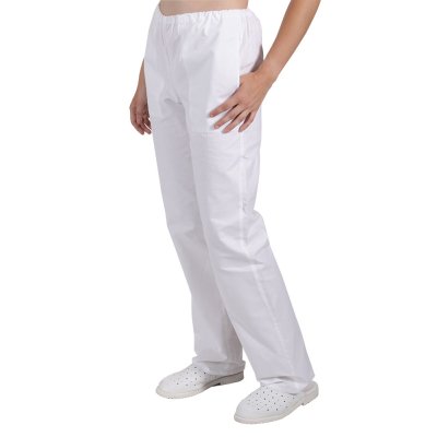 TDX Kalhoty dámské, BA, pas do gumy, VS158, bílé - Dámské kalhoty 0471 - bílé