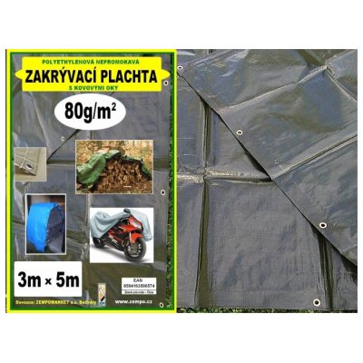 Plachta zakrývací nepromokavá 3x5 m