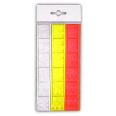 Reflexní samolepící páska, délka 15 cm, 3 ks