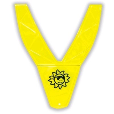 Reflexní PVC dětská bezpečnostní vesta "V"