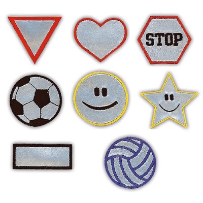 Reflexní nažehlovací ozdobné obrázky