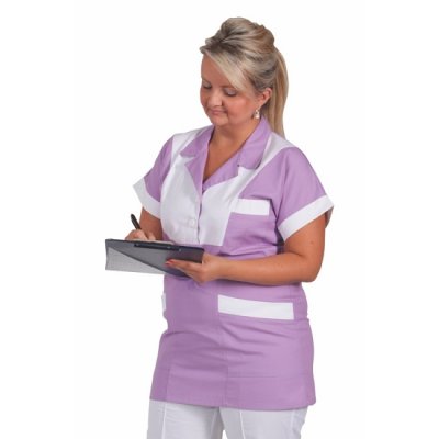 TDX Halena dámská přes hlavu, BA, VS170, bílá/fialová