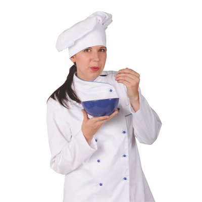 TDX Čepice kuchařská BARET, BA, bílá - Kuchařská čepice baret 0733, bílá